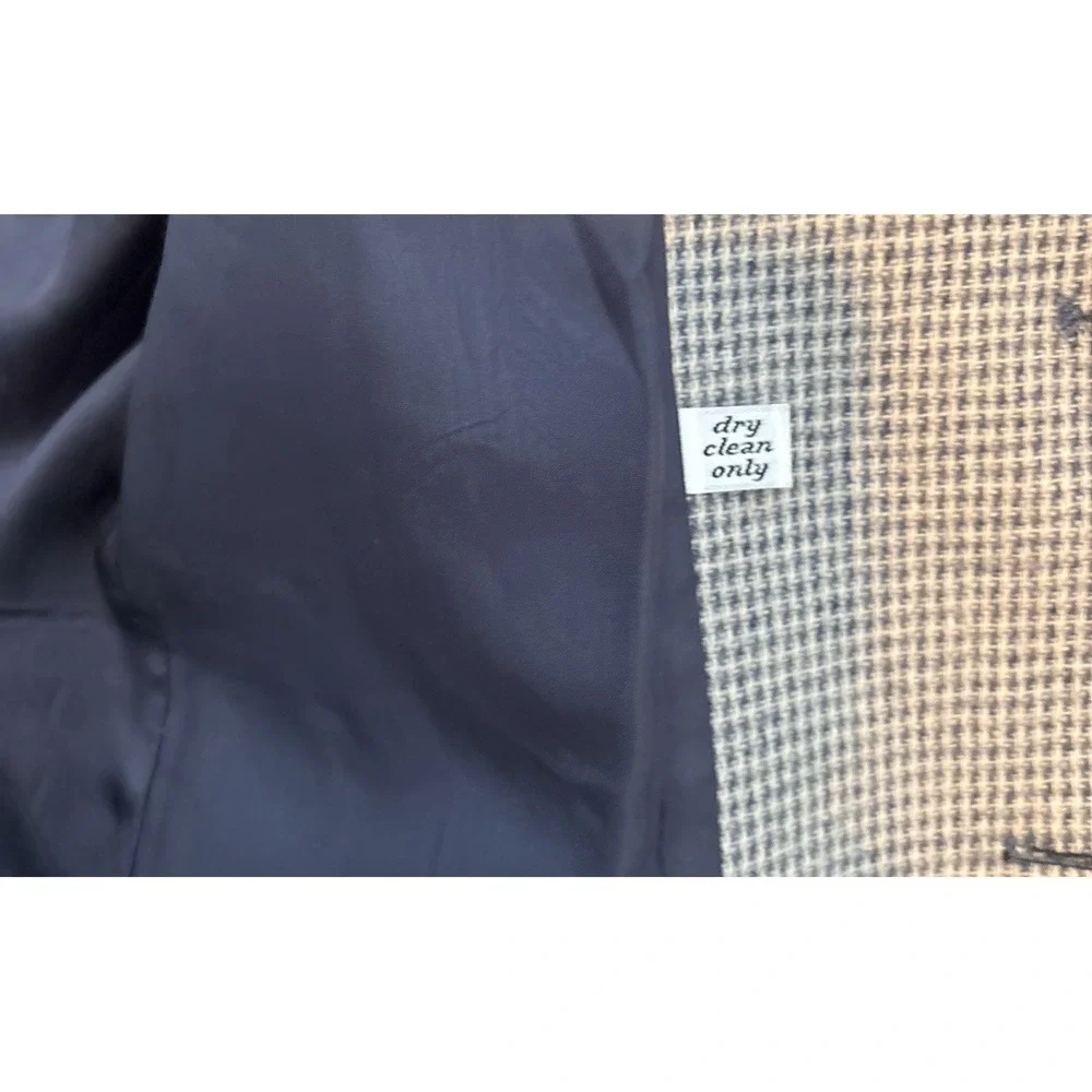 Mens Pendleton Wool Tweed Leather Western Cowboy Jacket‎ Blazer Gray/Black Sz 44